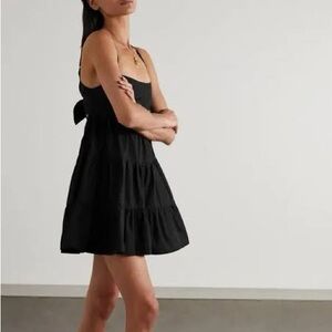 Faithfull Octavia Black Tiered Dress